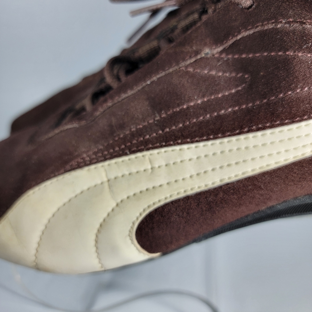Vintage Puma Speed Cat Racing Driving Shoes Brown/White Suede Mens Size 6 EU 38 - Picture 5 of 15